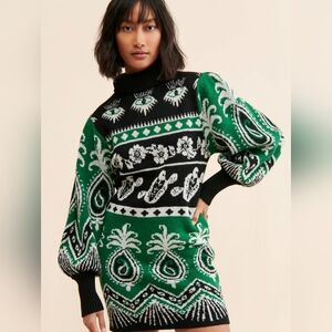 Farm Rio mystic scarf sweater dress!